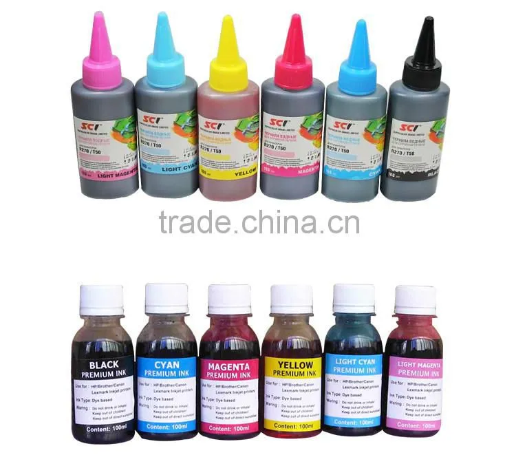 100ml UV dye ink for HP Brother Canon Lexmark printer