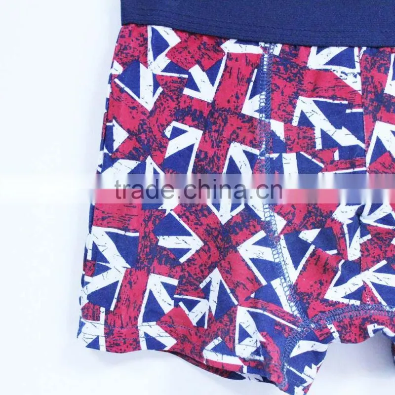China children's underwear factory fashion print boxer cotton young boys underwear