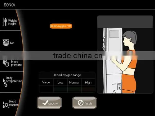 SK-X80th LCD Touch Screen Bill Operated Outside Omron Weighing Operation Scale