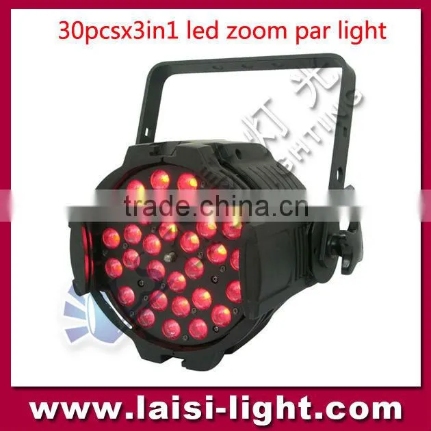 30pcs 3W 3in1 led zoom par RGB ZOOM LED PAR LIGHT
