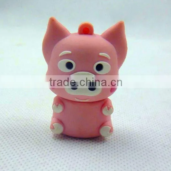 Super lovely pink pig shape USB flash drive USB modern