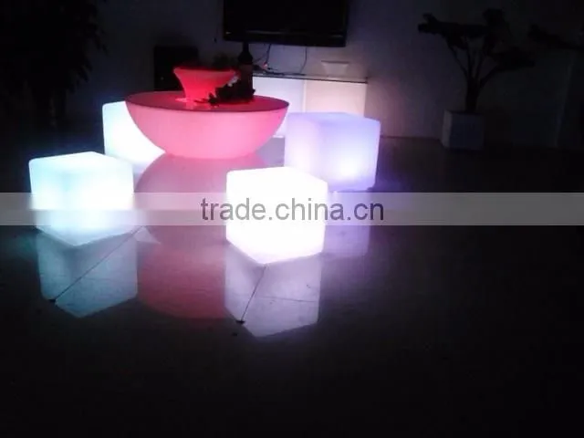 RIGEBA hot selling!LED furniture led LED bar table shining double table square/round table lamp