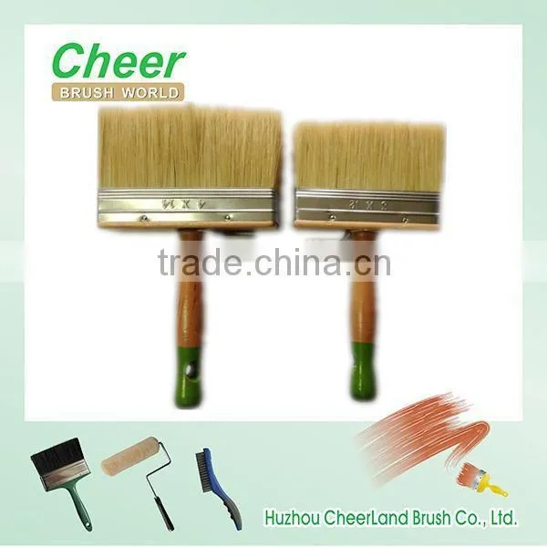 cleaning wooden handle euro-style wall paint brush