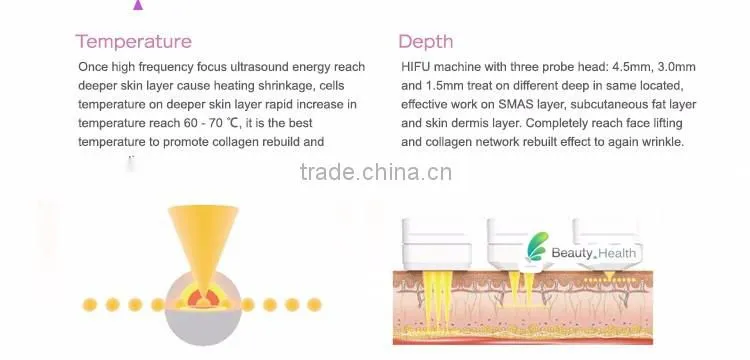 Beauty salon high intensity focused ultrasound hifu beauty machine