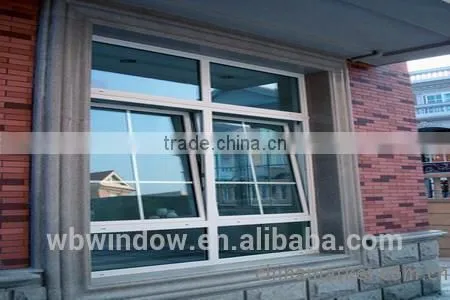 PVC/UPVC material frame tilt and turn glass windows ,PVC/UPVC grilles design opening windows