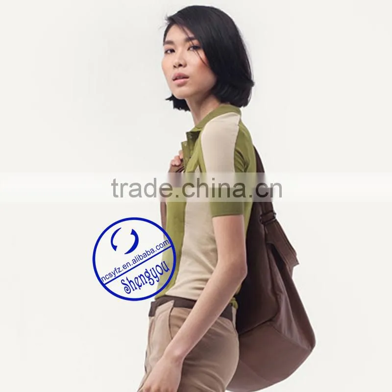high quality 100 cotton plain polo t shirt for women