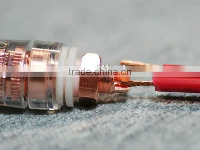 99.998 red copper 2 way Speaker Connector Wall Plate