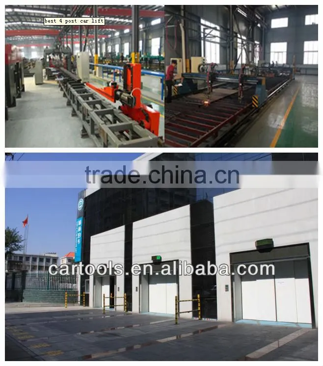 lift slide parking system with several levels and dozens of car space