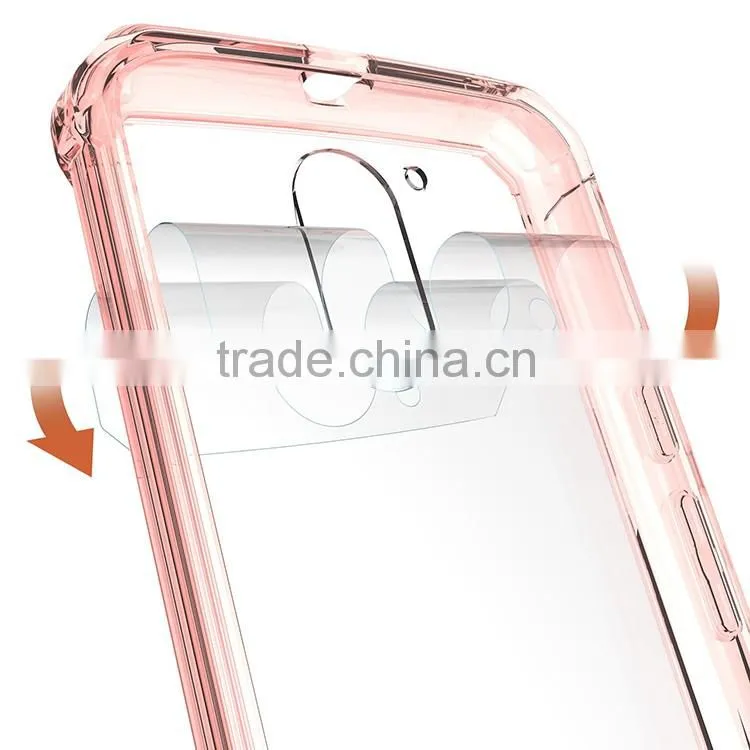PC Back Cover Crystal Bumper Hybrid Protective Case for Motorola Moto G4