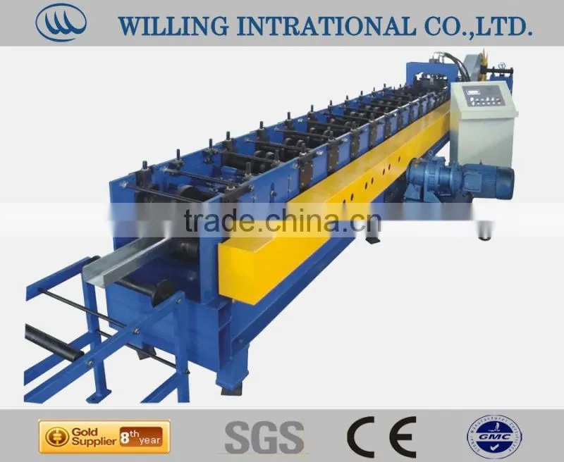 Automatic quick-change C purlin roll forming machine with PLC control system