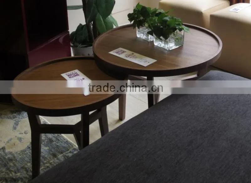 Italian modern wood small coffee table (T-84A+B+C)