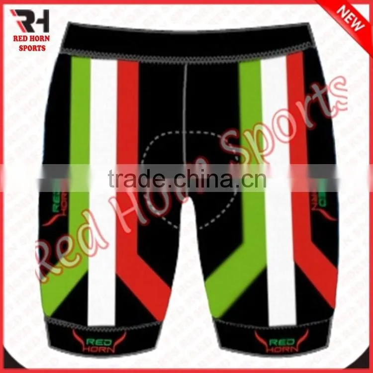 Italian Flag Sublimated Cycling Short, Men's Bicycle Short