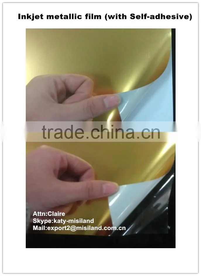 125um Inkjet glossy golden film for inkjet printers