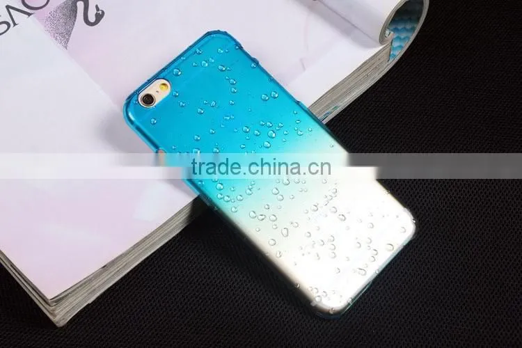 4.7 inch Mobile Phone Accessory Ultra Thin Clear Crystal 3d Water Rain Drop Phone Case back Cover For iPhone 5 6 6 plus