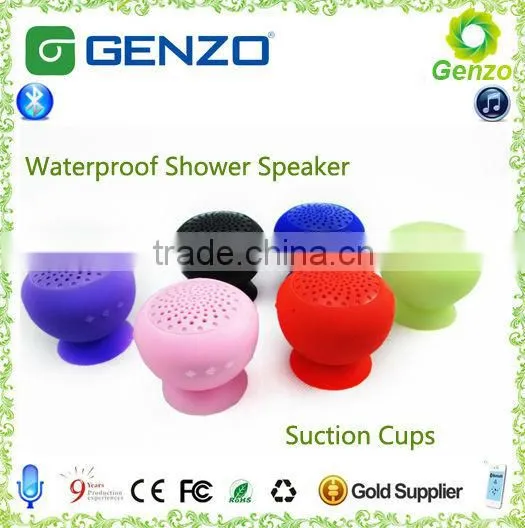 Hot sale Triangle shape Sucking IPX4 Mini Waterproof Bluetooth Speaker