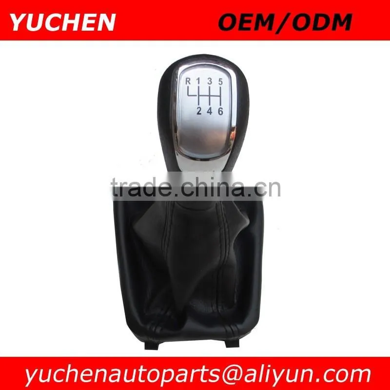 YUCHEN Car Shift Gear Knob With Gaitor For Skoda Superb II 3T 2008-2012 OEM 3T0711113/3TD711113RYP