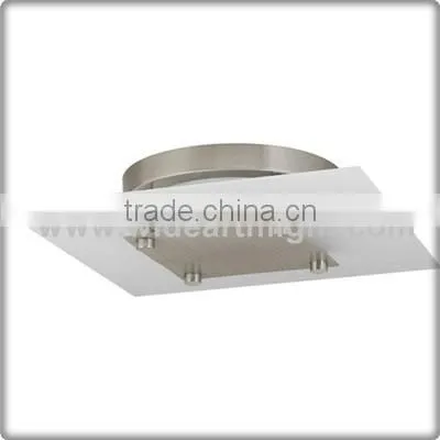 UL CUL Listed Brushed Nickel Hotel Bathroom Ceiling Lamp With Square Shade C81403
