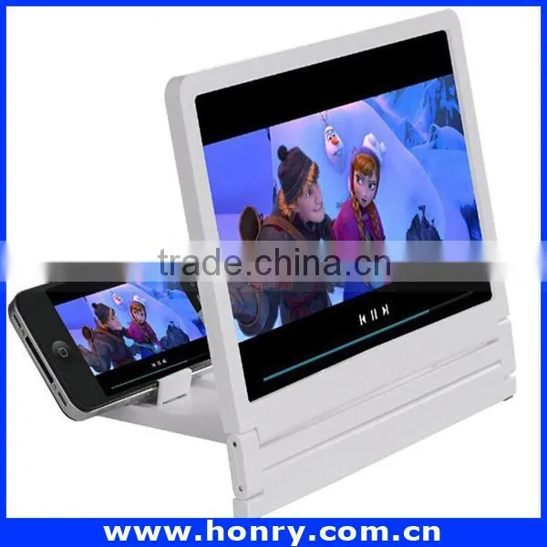 New Product 3D Movie Amplifier Foldable Mobile Phone Screen Magnifier Video Amplifier with Holder For Smartphone