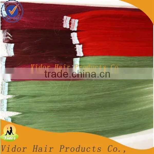Wholesale 100% Brazilian Human Hair Sew In Weave, tape hair extension, brazilian remy hair