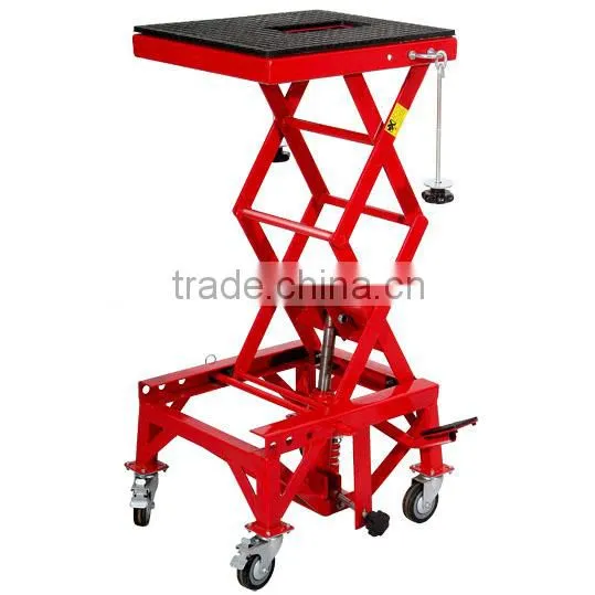 Motorcycle Hydraulic Scissor Lift Table Hand 300LB Multifix Tool Holder