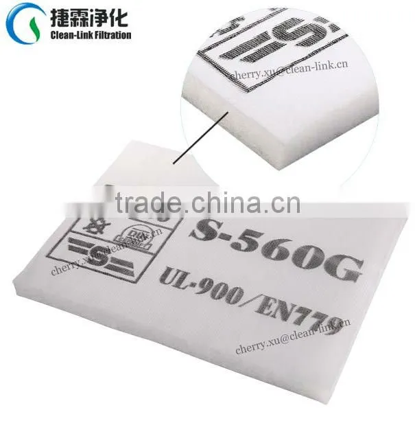 Clean-link ceiling filter media