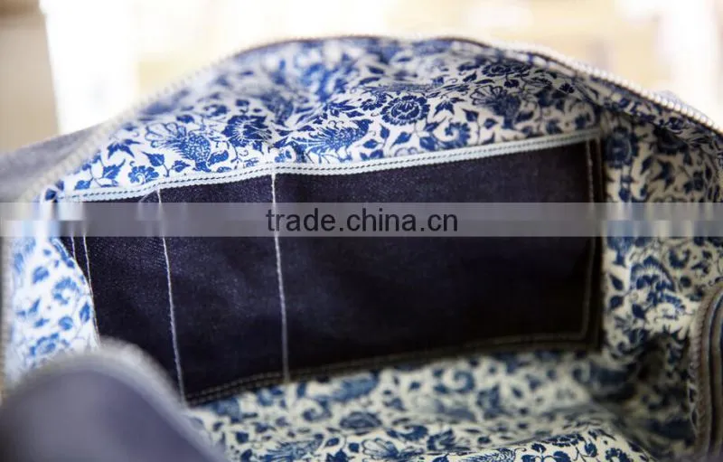 personalized women's waxed canvas toiletry bag /waxed canvas cosmetic bag /selvage denim bags and pouches