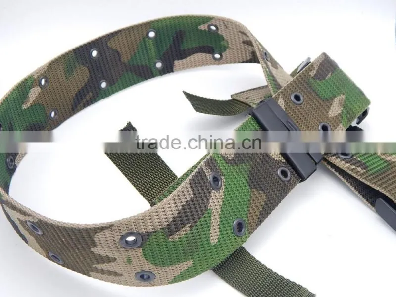 plastic buckle knitted military customized belt fashion accessories factory wholesale made in china