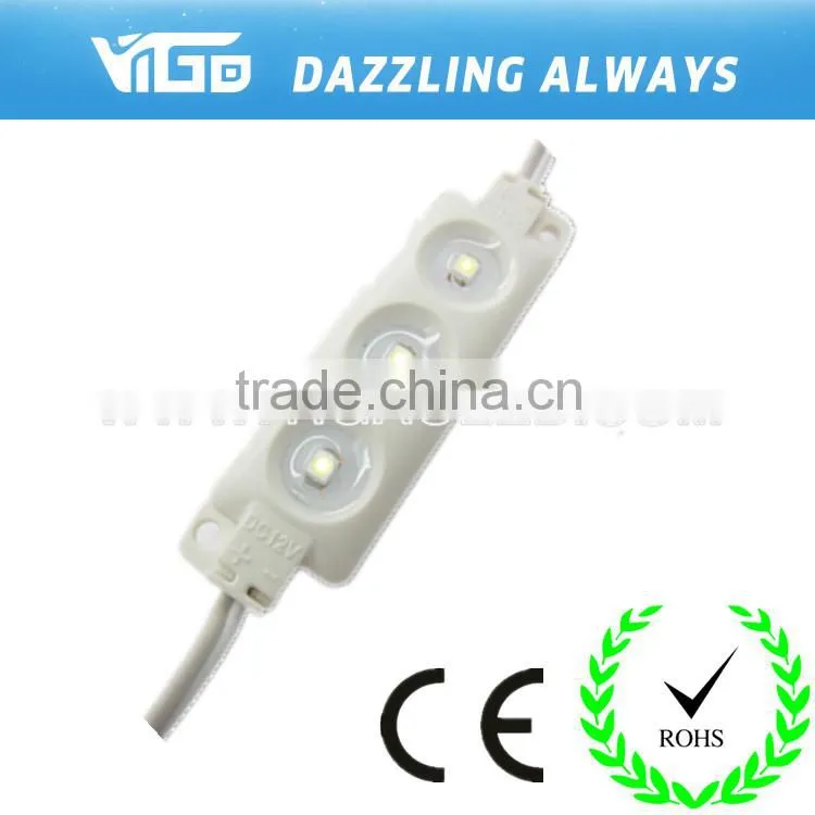 high energy efficiency and high lumen warm,pure,cold white injection 3 Leds