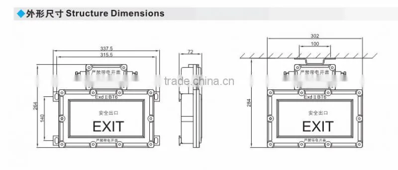 BYD Explosion proof inducing lamp water proof IIB IIC