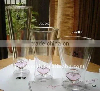 True Heart Double Wall Champagne Glass