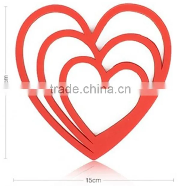 food grade custom hot pan silicone rubber coaster