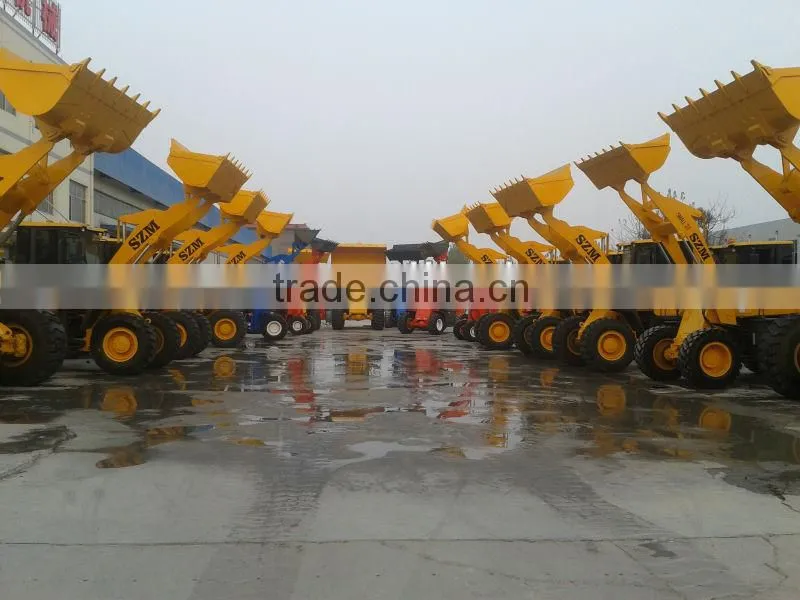 Brand 1.6 tons Mini wheel loader with sand spreader