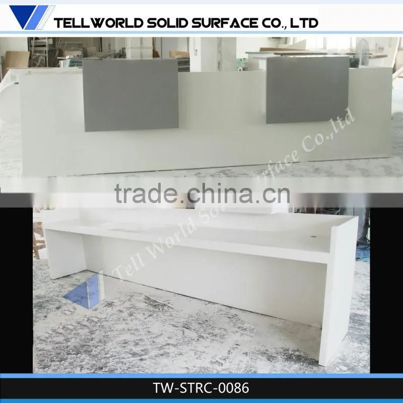 Solid Surface Bank Used Register Front Desk Small Workstation