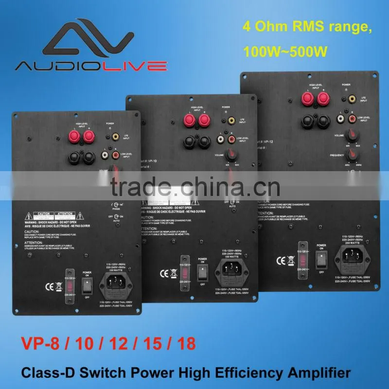 VP15 ODM/OEM 350W RMS Class-D Switch professional Power Amplifier