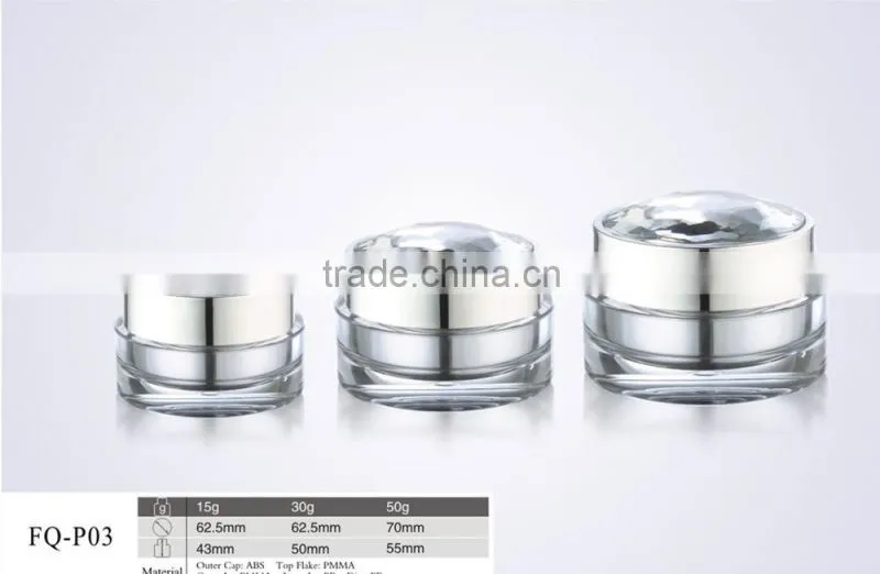 High End cosmetic lotion bottle and plastic jars