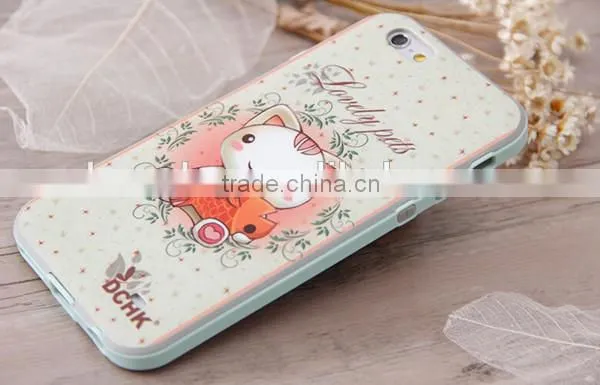 For iphone 6 plus fashion combo tpu pc case