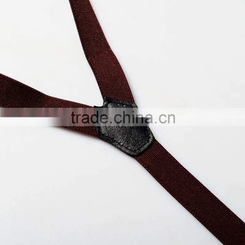 embroidery logo suspenders adjustable braces