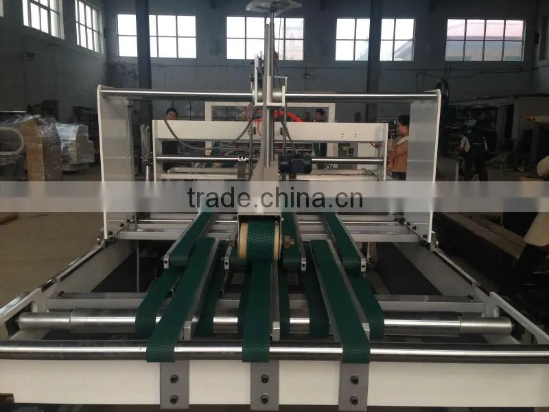 good price full automatic paper box folder gluer machine/carton box making machine prices/carton folding and gluing machine