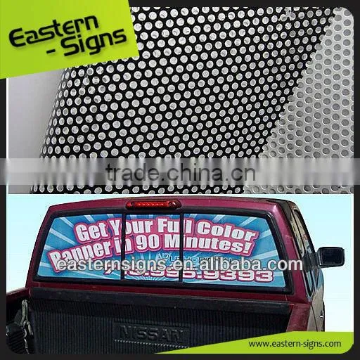 See Through Sticker Taxi Advertising Sign