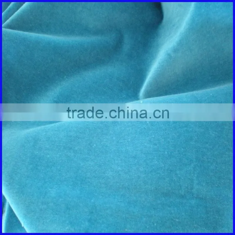 100% cotton velvet wholesale flocked velvet fabric