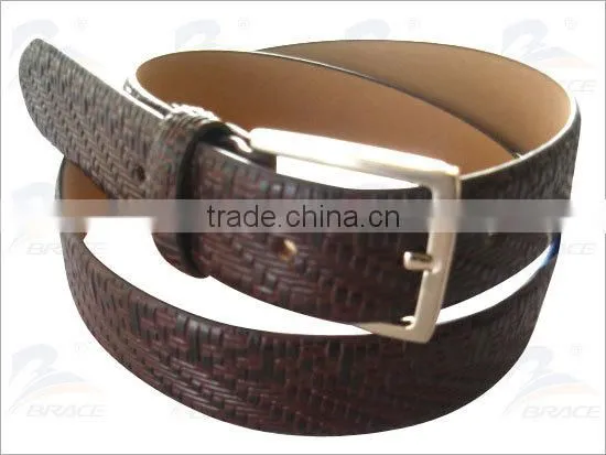 Western style customized mens canvas belt