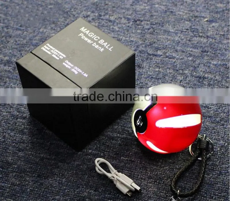 Ifeel Factory Spot sales 10000mah Pokemon Poke Ball rohs power bank with LED light
