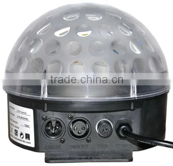 Video! LED Magic Ball with 6pcs 3W RGB LEDs Music Activated Led Effect Light