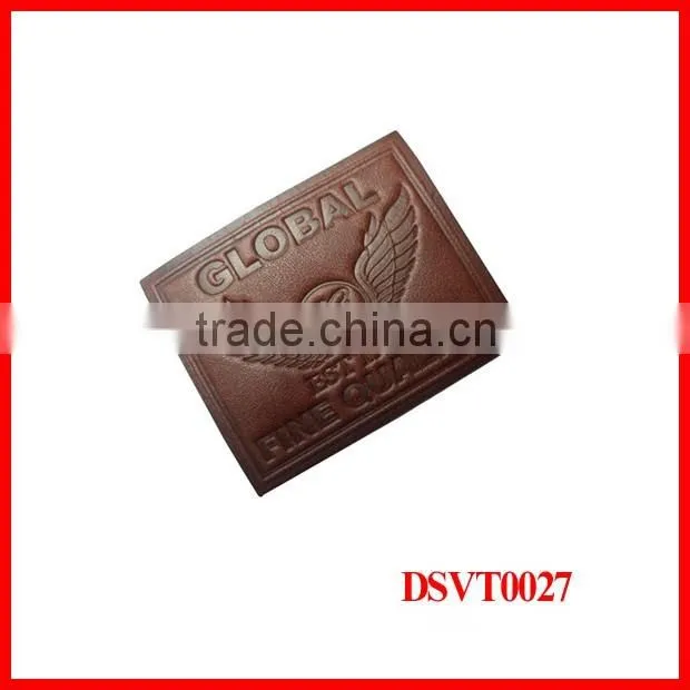 Custom new design logo on jacket name leather patches