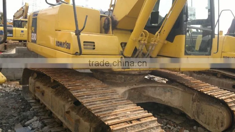 Used japan excavator komatsu pc200-7 for sale