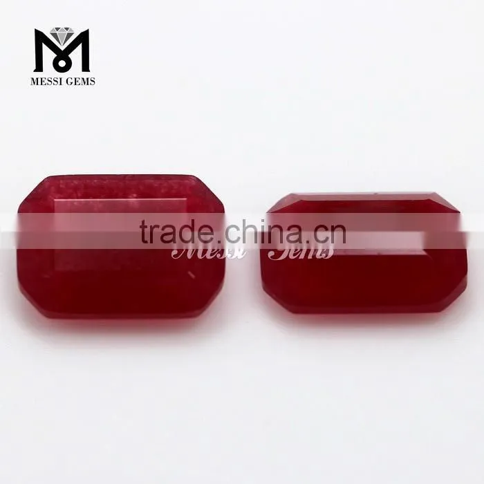 Colorful Faceted Loose Gemstone Octagon 13 x 18 Jade Quatz