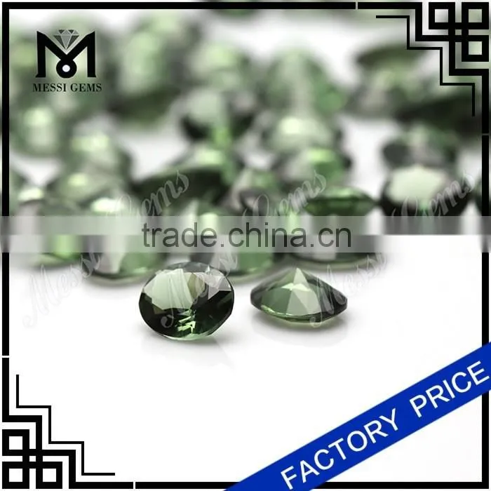 8x10mm Oval Machine Cut Synthetic Green Spinel Gemstone