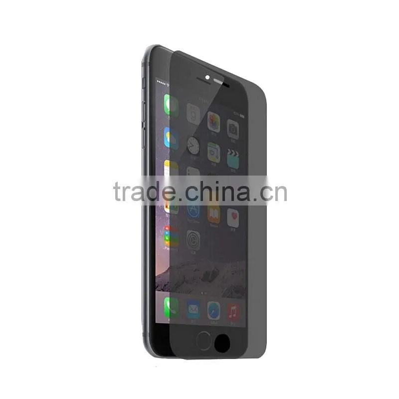 Factory price 0.33mm arc edge 2.5D tempered glass privacy screen protector for iphone 6 6s
