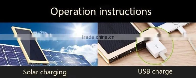 OEM factory China solar charger mobile solar charger for all mobile phone 10000/7000mah with dual USB