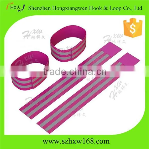 Sports running cycling reflective fabric armband elastic